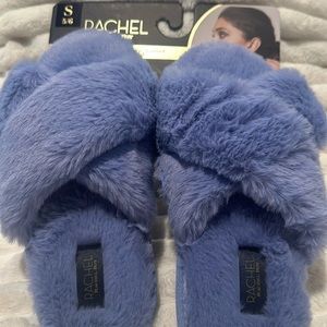 Rachel Roy Purple Faux Fur Spring Foam Bedroom Slippers. Size S (5-6).